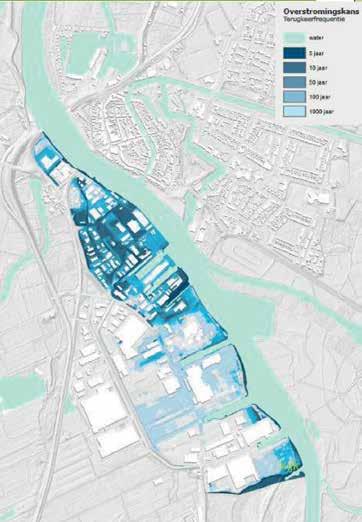 Bedrijventerrein Hasselt Buitendijks gelegen: wegen en gebouwen