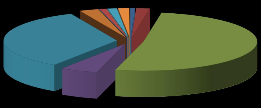 Grafieken 2014 Scope 1 en 2 emissies Harteman (totaal = 995 ton CO 2 ) 0% 1% 0% 0% 0% 0% 0% 3% 1%2% 0% 34% 5% 0% 1% 2% 51% Gasverbruik