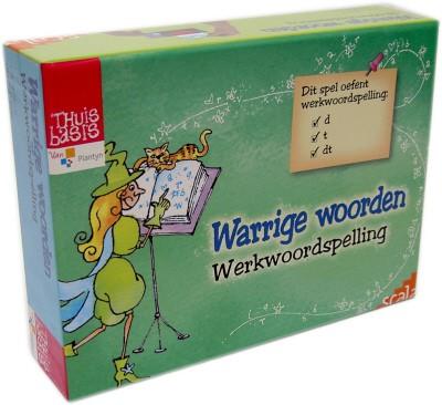 WARRIGE WOORDEN : WERKWOORDSPELLING Met het kwartetspel van Warrige Woorden: Werkwoordspelling word je toverachtig goed in spelling!