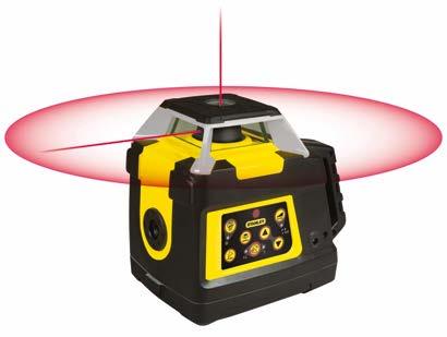 RL HV FATMAX ROTERENDE INDOOR LASER Volledige bescherming van de laserkop Schokbestendige behuizing van de laserkop voor extra duurzaamheid op de werkplek Rubberen behuizing - biedt een betere grip