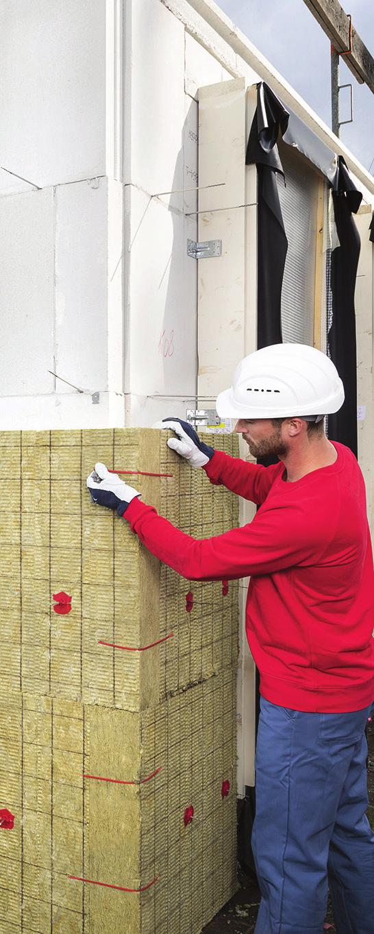 Uitstekende thermische prestaties Dankzij de unieke eigenschappen van ROCKWOOL rotswol en de eenvoudige verwerking ervan, behaalt u daadwerkelijk de berekende U max -waarde.