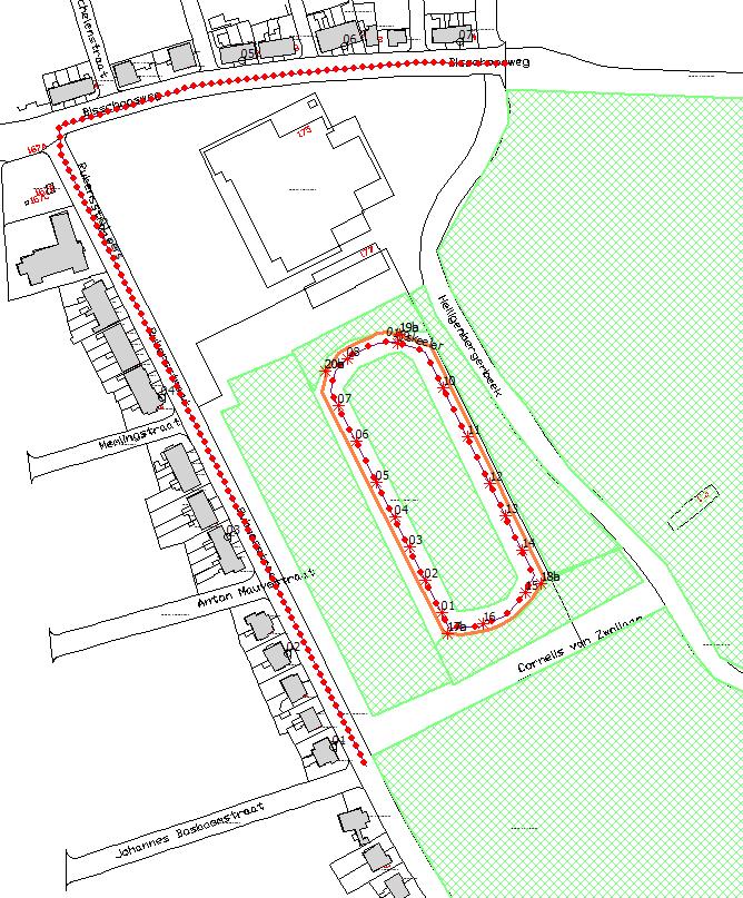 3 Situatie In de volgende figuur is de locatie gegeven van de skeelerbaan en woonomgeving, inclusief geluidbronnen.