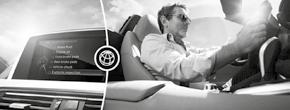Bij activering van airbags brengt de auto zelf automatisch een verbinding tot stand, worden onder andere de locatie, letselindicatie en voertuigdetails doorgegeven. BMW Teleservices.