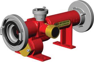 P. 38 BRANDSLANGEN, STRAALPIJPEN, KOPPELINGENSTRAALPIJPEN (SCHUIM) POK Mixy Eductor Body vervaardigd van brons met een inlaatfilter doseerventiel 0 tot 6% met een by-pass.