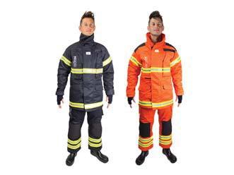 BRANDWEERUITRUSTING EN ACCESSOIRES BRANDWEERKLEDING P. 43 Dräger Nomex brandweerpak Dräger presenteert haar kledinglijn die gedragen kan worden tegen brandbestrijding.