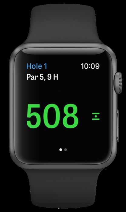 APPLE WATCH Synchroniseer je iphone met je Apple Watch en geniet van Golfshots functies vanaf je pols.