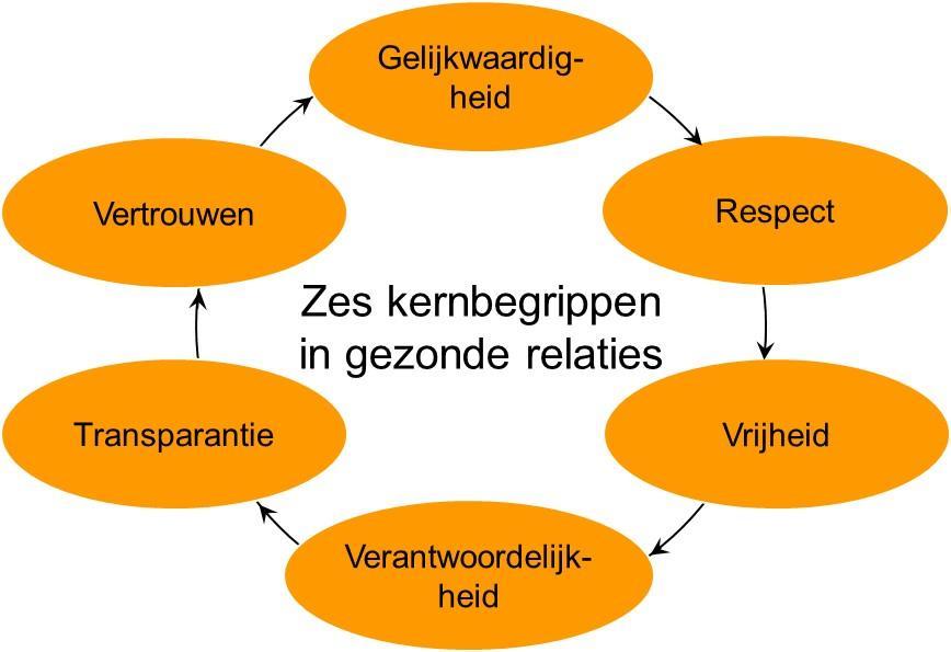 Gezonde relaties Samenwerking vindt plaats tussen mensen. De kern van de samenwerking gaat over de relaties tussen de partners.