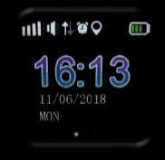 4. Display weergave Op het scherm van de Spotter GPS Watch worden een aantal iconen weergegeven.