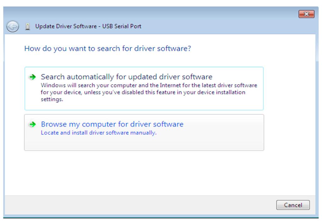 Selecteer de optie Update driversoftware in het