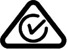 Triman-logo Certificering voor Australië Dit product bevat het Regulatory Compliance Mark (RCM), waarmee wordt aangegeven dat het voldoet aan de relevante voorschriften voor Australië.