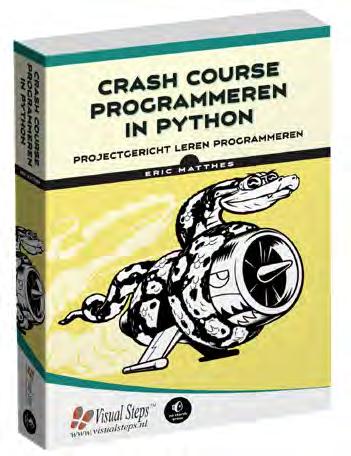 Titel Crash course programmeren in Python Auteur Eric Matthes full colour Omvang ca.