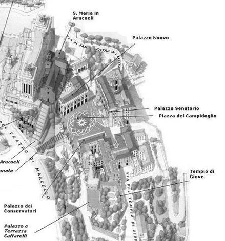 Programma 3 Capitool Het Capitool, tegenwoordig noemen de Romeinen het Campidoglio, is al van oudsher een van de centrale punten van Rome.