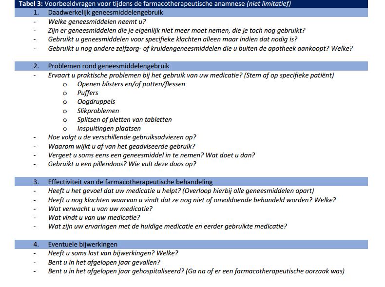 zoveel mogelijk relevante informatie