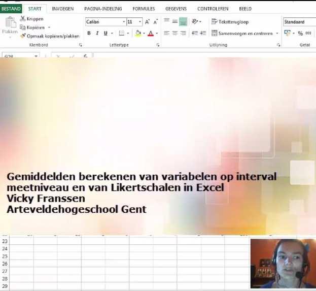 Bekijk het uitgebreide voorbeeld van een onderzoeksrapport in 7.2.4. Daarin vind je in deel 1 de rapportering van het beschrijvende deel. B.