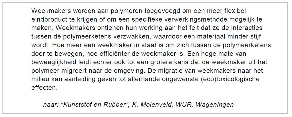 tekstfragment Met interacties tussen de polymeerketens wordt een bepaald type binding bedoeld. Plastics worden vaak ingedeeld in thermoplasten en thermoharders.