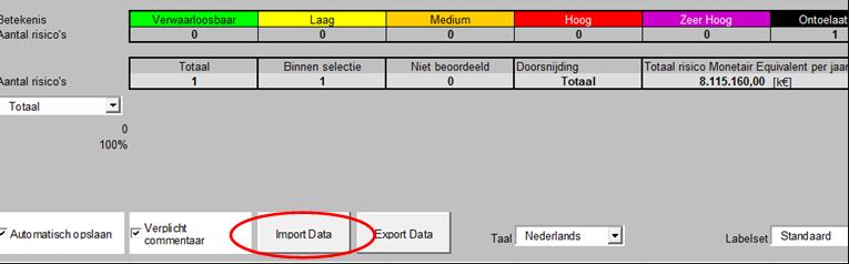 7.3 Exporteren van data Om te exporteren, kan gebruik gemaakt worden van de aanwezige exportfunctionaliteit. Exporteren van de data werkt als volgt: - Klik op de knop Export (zie figuur 7.