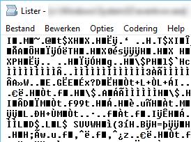 1 Bekijken De inhoud van tekstbestanden kan je bekijken na selectie van het bestand door [ F3 ] of de knop [ F3 Bekijken ] onderaan het venster.