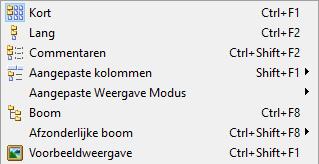 12 Weergave van de bestandsvensters 12.1 Standaardweergave types 12.1.1 Lang Na een standaardinstallatie worden beide vensters volgens het type Lang weergegeven.