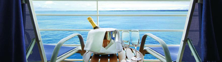 Oceania Cruises Middelgrote, elegante schepen met country style gevoel Non-alcoholische dranken, wifi en specialiteitenrestaurants inclusief Bestemmingen over de hele wereld, inclusief langer