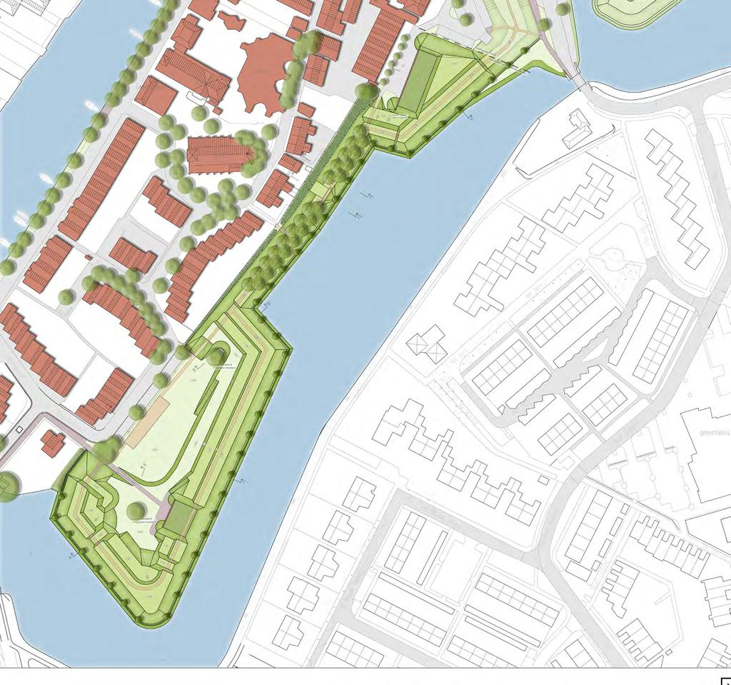 BEPLANTING EN OEVERS - ECOLOGIE MBT ZUID (nadere werksessie) - integraal beleid mbt vaarverbinding mist, invloed op vesting en oevers zeker aanwezig, geen speedboten in de gracht - beplanting op