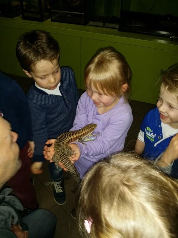 Maar natuurlijk mochten de kinderen de dieren ook aanraken!
