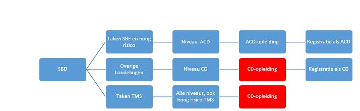 Taken, eisen opleiding en registratie SBD Taken Niveau