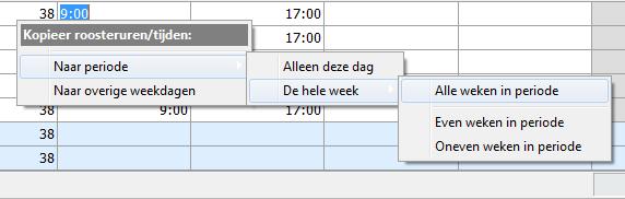 Van een gerealiseerde week kunnen de uren niet meer worden gewijzigd, omdat voor die week al plus/min uren berekend kunnen zijn.