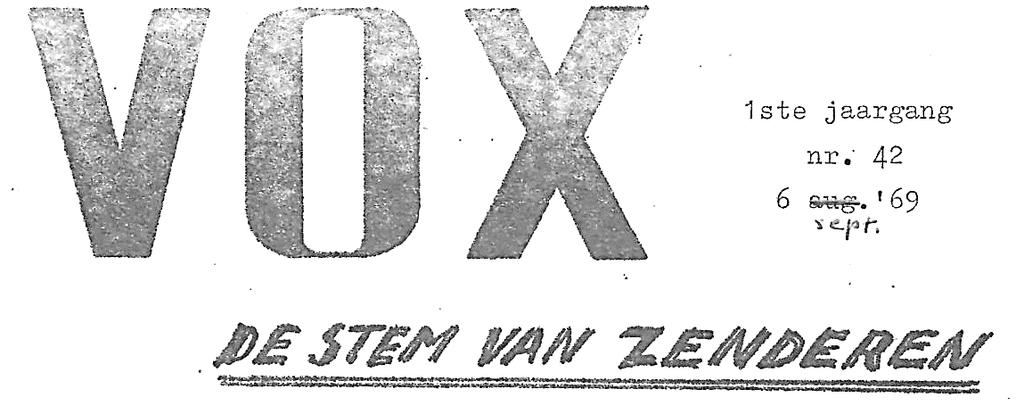 Uit de Vox van 50 jaar geleden 14.