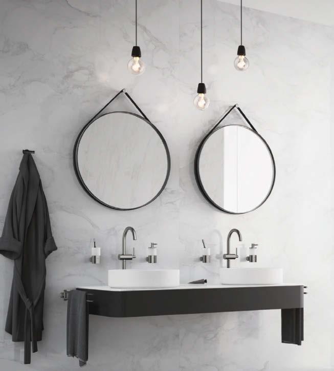 GROHE ATRIO CONTEMPORARY CONTEMPORARY HARMONIE, EENVOUD, ZUIVERHEID Aan de basis van de comfortabele, eigentijdse stijl staat de versmelting van kwaliteit en stijl,