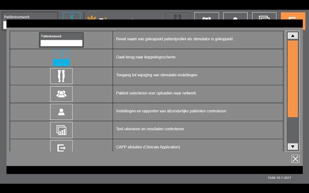 De fabrieksinstellingen van een EPG herstellen Wanneer u een EPG wilt terugzetten op de fabrieksinstellingen, gaat u naar het scherm met applicatieinstellingen en klikt u op Softwareversies om de