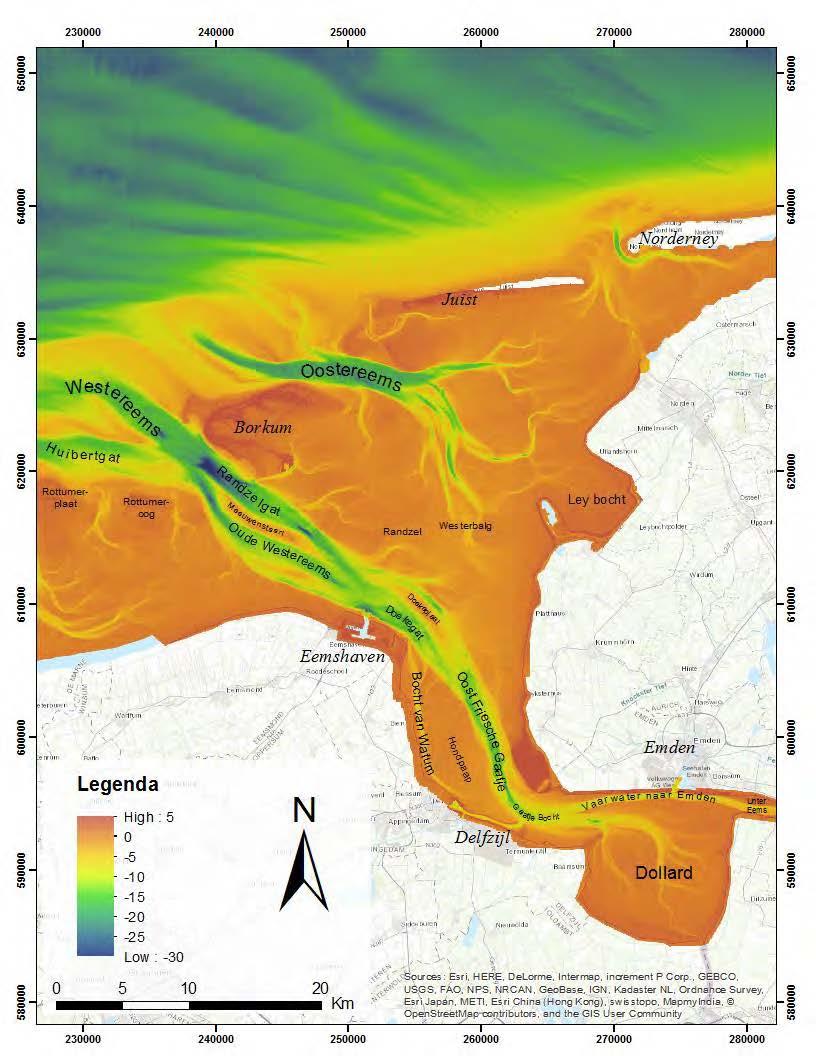 (stap 11 en 14) en de slibverdeling (stap 12 en 15) uit te rekenen. Dit wordt besproken in Deltares (2017b). In dit rapport wordt veelvuldig verwezen naar namen van geulen, platen en havens.