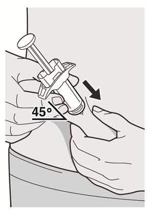 Étape 10 : Appuyer Relâchez le pli. Appuyez doucement et régulièrement sur le piston jusqu à ce que la seringue soit vide.