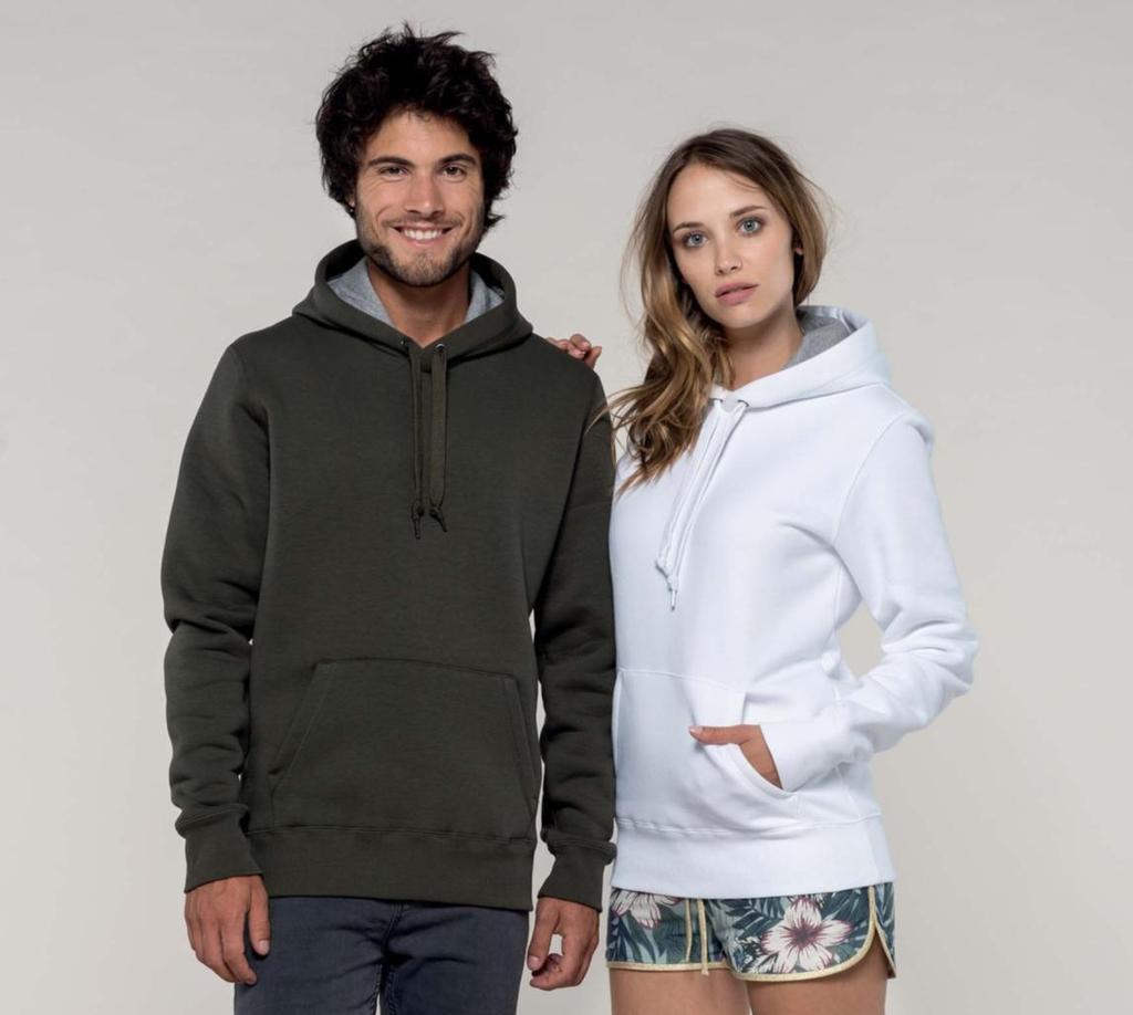 KARIBAN # K443 - Hooded sweatshirt / Unisex Special Hoodie 67,90 Omschrijving 80% gekamd katoen / 20% polyester. Voorgekrompen en gekamd fleece aan binnenkant sweater. Sillicone wash.