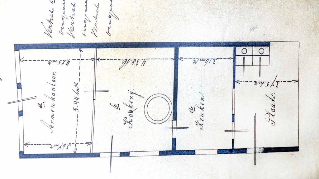 Afb. 2 (boven). Plattegrond soephuis uit 1899.