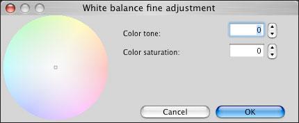 het toolpalet. De witbalans aanpassen met de kleurtemperatuur U kunt de witbalans aanpassen door een numerieke waarde in te stellen voor de kleurtemperatuur.