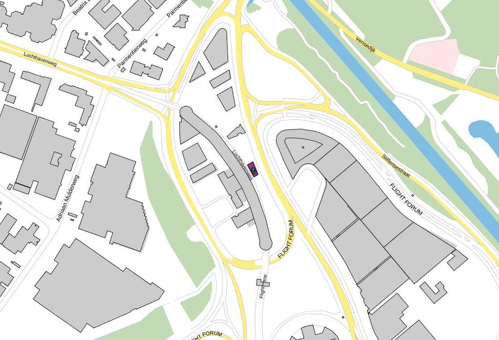 Locatie Bereikbaarheid Door de direct ligging van het kantorenpark aan de A2 (Maastricht s-hertogenbosch - Amsterdam) met verbindingen naar de A58 (Eindhoven - Tilburg - Rotterdam) en A67 (Venlo -