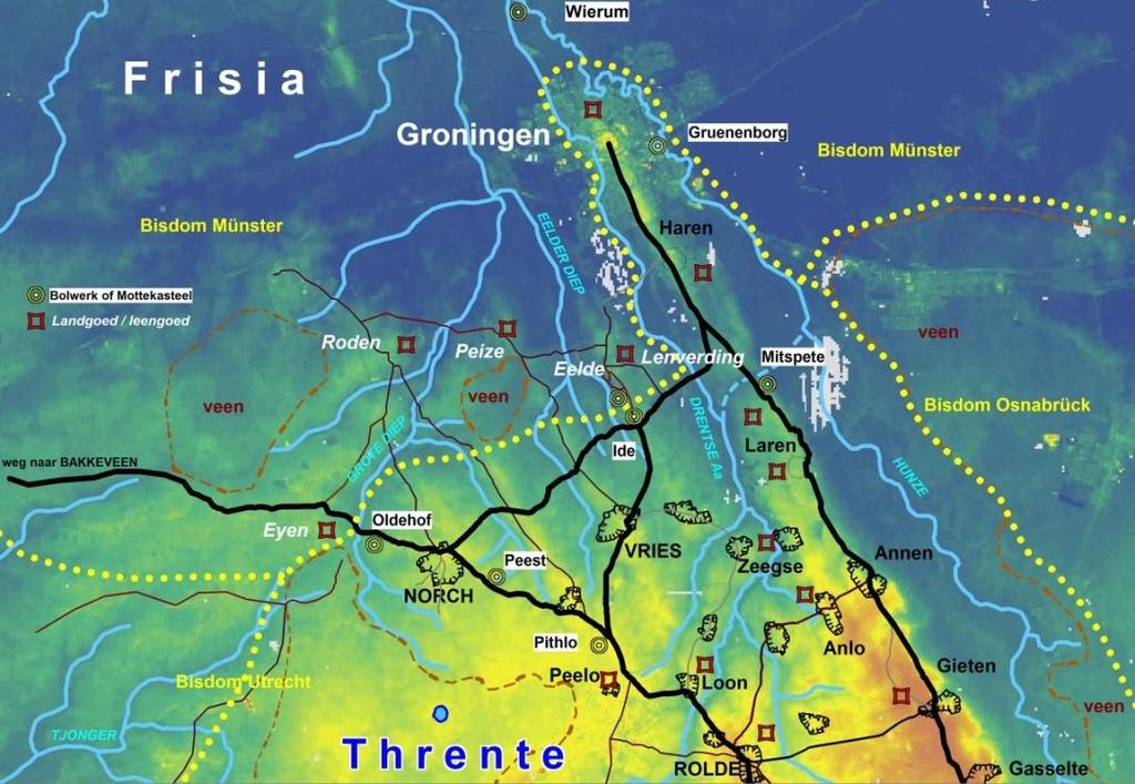 Hiernaast een kaart met