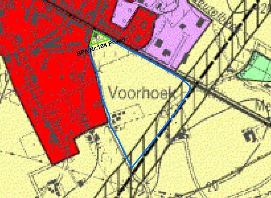 Juridisch bestaande toestand 2.3.1 Gewestplan De planologische context in het plangebied wordt gevormd door het gewestplan Ieper- Poperinge (KB 14-08-1979).