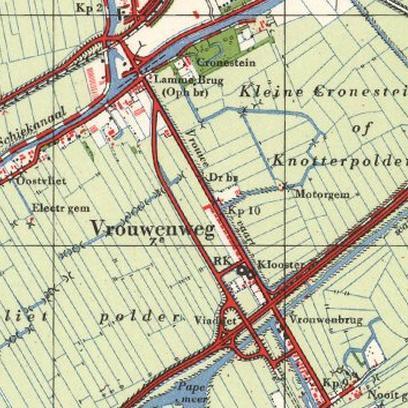 Het gedeelte van de provinciale N206 weg tussen de A4 en Leiden is (ongeveer) gelijktijdig aangelegd met de rijksweg A4 (figuur 27).