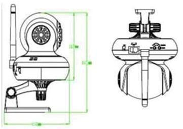 4. Bevestiging van de camera Na configuratie van de camera kunt u deze ophangen aan de muur of het plafond. 5. Hulp bij problemen 1.