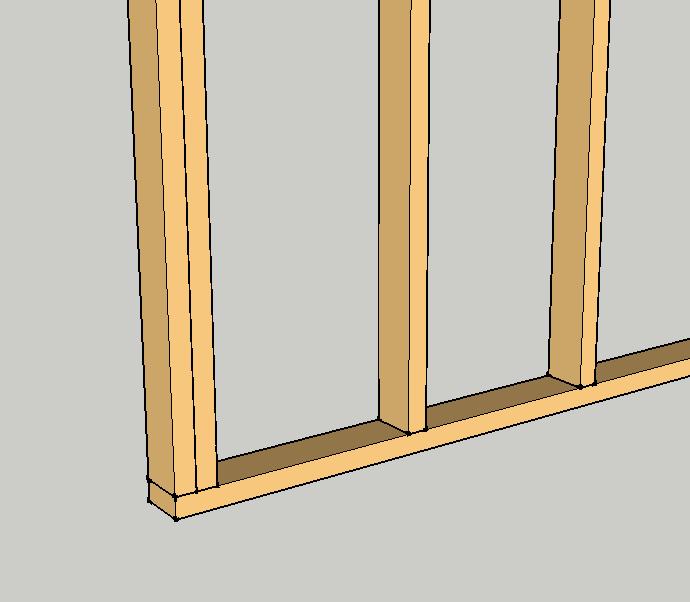 Metalen frame Houten frame Scheidingswanden moeten aan alle aangrenzende bouwdelen strak aansluiten met