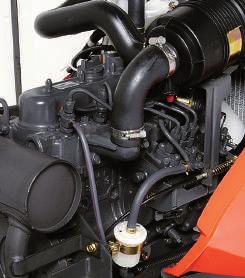 Krachtige Kubota motor De GR2120 is voorzien van een 21 pk 3-cilinder dieselmotor,