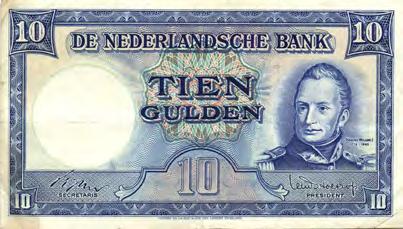 ZF 400 5314 10 Gulden 1949 Willem I Molen (Mev. 47-1 / AV 35A.1b) - PR+ 100 5315 5316 5315 10 Gulden 1953 Hugo de Groot (Mev.