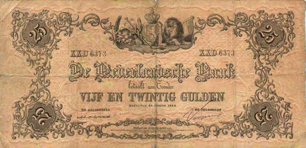 2) # E60030 - ZG/FR - RRR: 6 tot 10 exemplaren van bekend 150 5347 25 Gulden 1927 Willem van Oranje (Mev.
