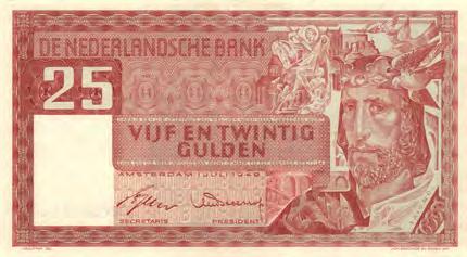 1) - ZF/PR 50 5374 25 Gulden 1949 Salomo (Mev. 82-1 / AV 54.