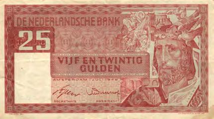 1) - Totaal 2 stuks in gem. ZF+ 75 5378 25 Gulden 1949 Salomo (Mev. 82-1 / AV 54.