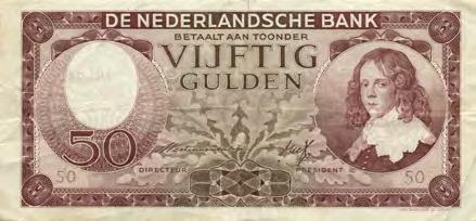 250 5405 5406 5405 50 Gulden 1945 Stadhouder Willem III (Mev. 99-1 / AV 67.