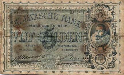 120c) - F/ZF/ zeldzaam 750 5485 10 Gulden 11 juni 1921 - met