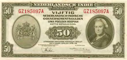 Overzeese Gebiedsdelen 5554 5556 5554 50 Gulden 1943