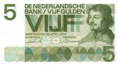 23-1a / AV 18.2a) - ZF 15 5252 5 Gulden 1966 invulserie 5ZT (Mev. 23-1a / AV 18.